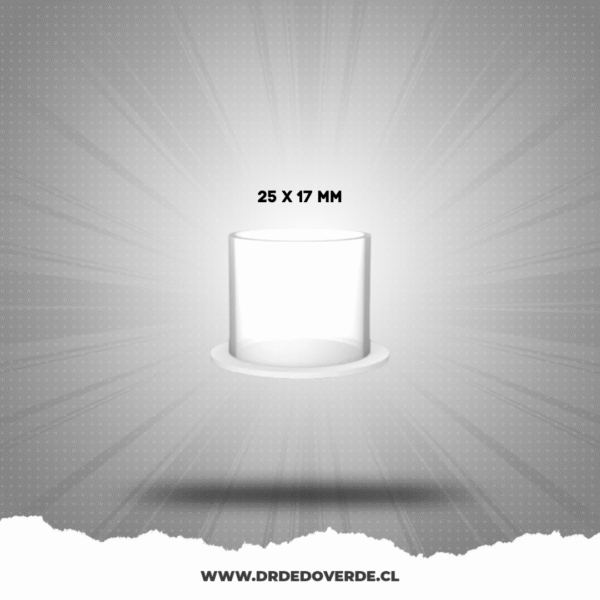 POCILLO 25 X 17 MM CON BASE 20 UNIDADES